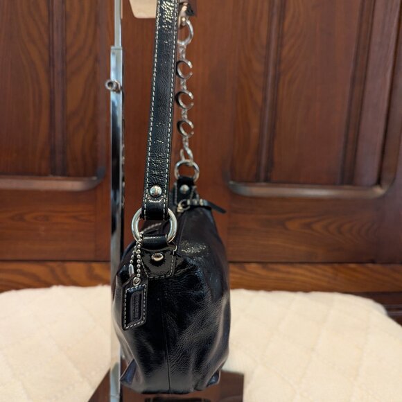 Coach Blue Patent Leather mini bag - Picture 5 of 11